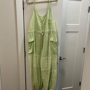 Light Green Women's Jumpsuit